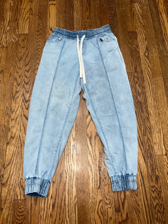 INC International Concepts Pants - INC International Concepts Light Blue Elastic Waist Denim Pants Minimalist